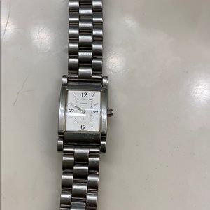 Coach silver watch